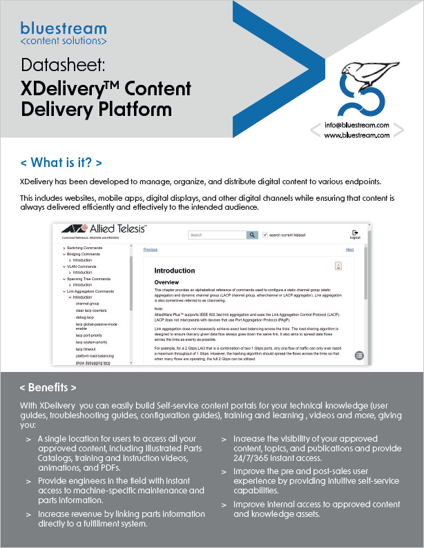 XDelivery Content Delivery Platform