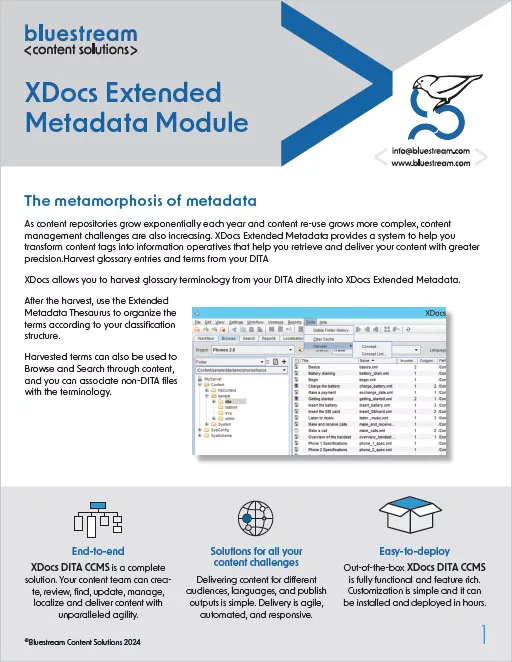 Extended Metadata Brochure