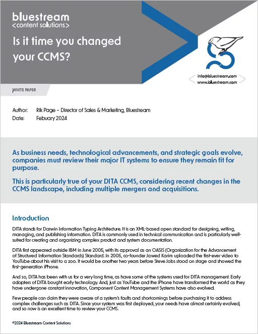 Is it time you changed your CCMS